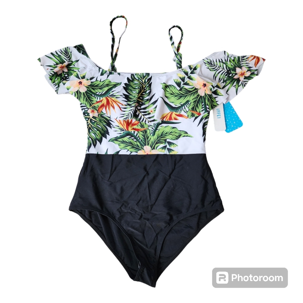 🍒NWT IFFEI Tropical One piece Swimsuit